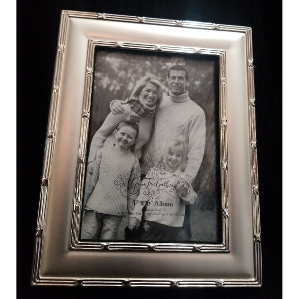 Silver 40 Page Photo Album 4 x 6 for Family Photo Prints or Gift Prints Holds 80 Photos