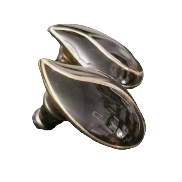 Vintage Black Tear Shaped Earrings Classic Elegant Costume Jewelry
