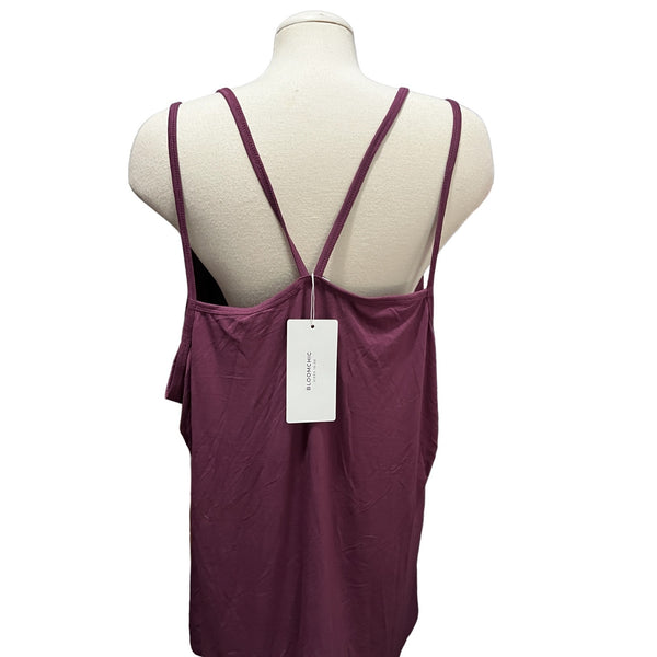 BloomChic NWT Double Strappy Crossback Tank Top Sz 26 (4XL) Womens Plus Shirt