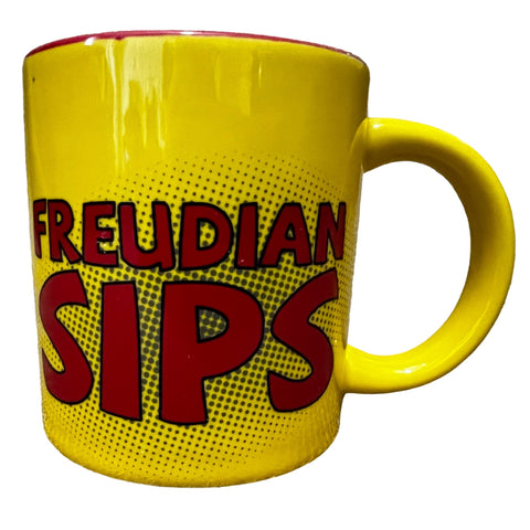2014 Freudian Sips Coffee Mug from The Unemployed Philosophers Guild 10 fl oz