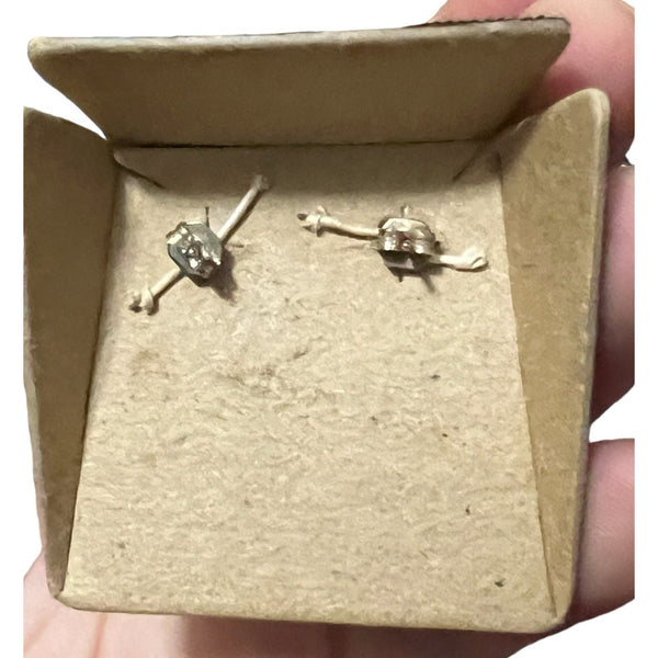 Vintage Silver Drop Earrings Ladies 1.5" Drop with Case