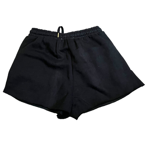 WeWoreWhat NWT Pull On Sweat Shorts Sz M Womens Solid Black Pocket Drawstring Waist